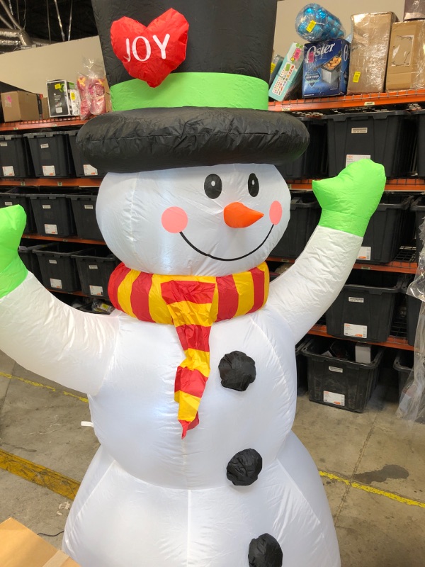 Photo 2 of 7ft tall inflatable snowman 