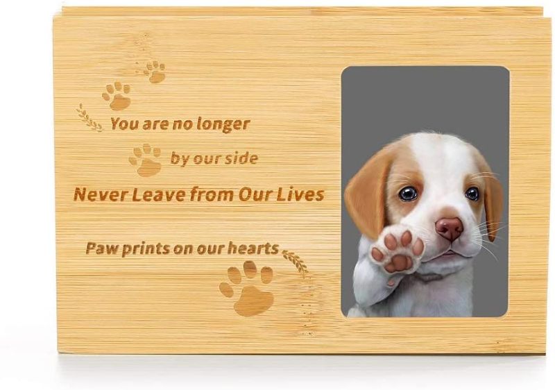 Photo 1 of Zying Pet Urns,Dog Urn, Pet Urns for Dogs Ashes Small, Photo Frame Funeral Cremation Urns, Keepsake Box
