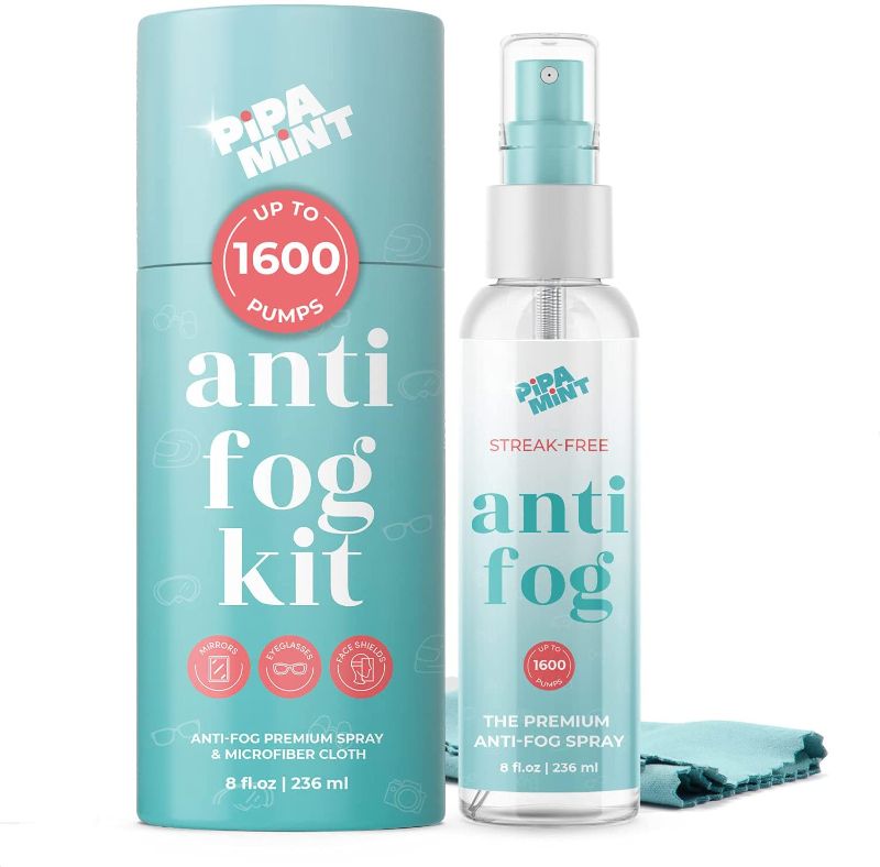 Photo 1 of 3PC ANTI FOG KIT
Glasses Cleaner Anti Fog (8oz) - Anti Fog Spray for Glasses - Anti Fog Safety Glasses, Anti Fog Mirror for Shower, Diving - Anti Reflective for Glasses, Goggles, Helmets, Windows - Cloth Included

Glasses Cleaner Anti Fog (2oz) - Anti Fog