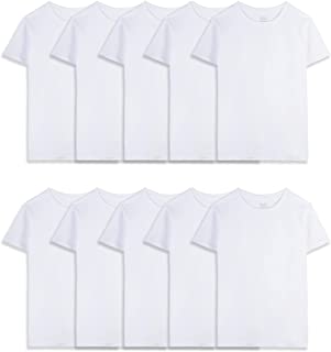 Photo 1 of Fruit of the Loom Boys' Cotton White T Shirt XS 4