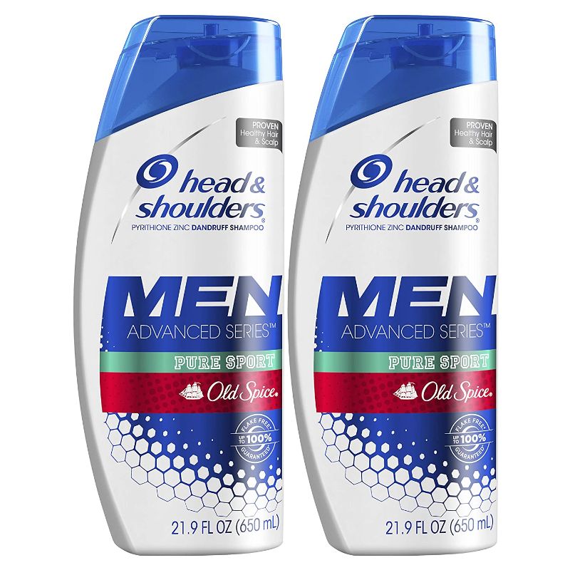 Photo 1 of 
Roll over image to zoom in
Head and Shoulders Shampoo and Conditioner 2 in 1, Anti Dandruff Treatment and Scalp Care, Lemon-Lime Scent of Old Spice Pure Sport , 31.4 Fl Oz, Twin Pack