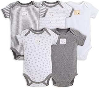 Photo 2 of Burt's Bees Baby Unisex Baby Bodysuits, 5-Pack Short & Long Sleeve One-Pieces, 100% Organic Cotton 0-3MONTH