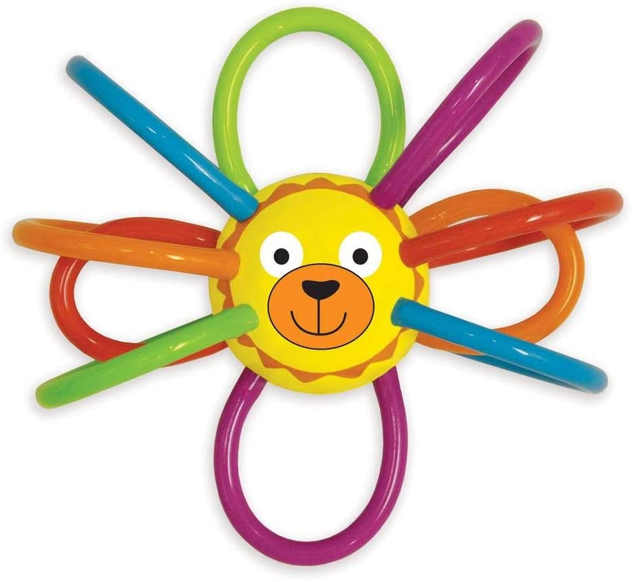 Photo 1 of Manhattan Toy Zoo Winkel Lion Multicolor Rattle & Sensory Teether for Baby and Toddler