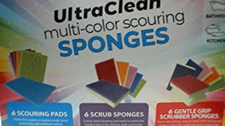 Photo 1 of 18 Pack Ultra Clean Multi-Color Scouring Sponges (2PACK 36 IN TOTAL)