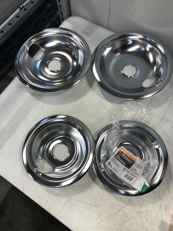 Photo 2 of  Everbilt Chrome Drip Bowl for GE Electric Ranges (4-Pack)