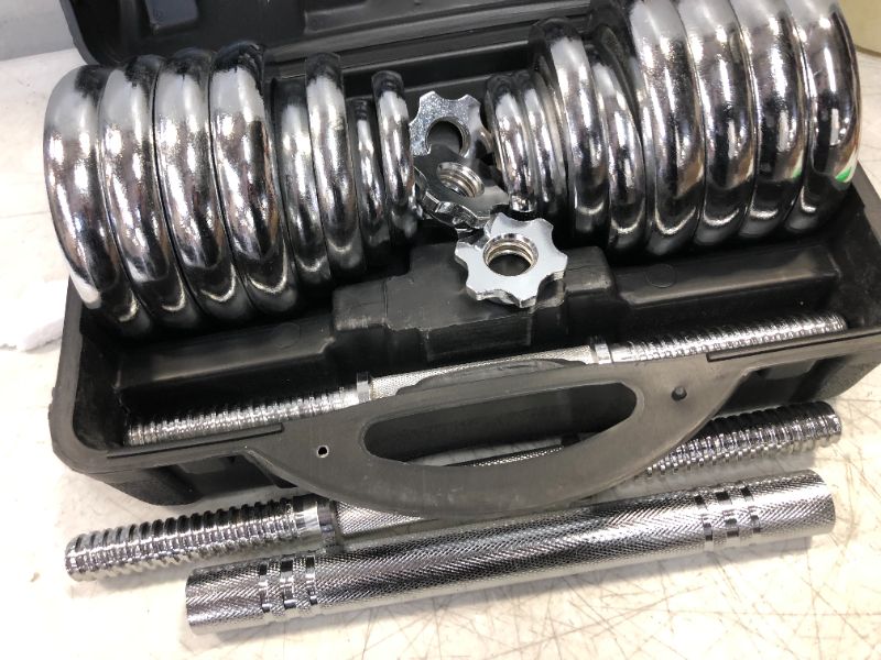 Photo 1 of 30 KG CHROME DUMBELL SET