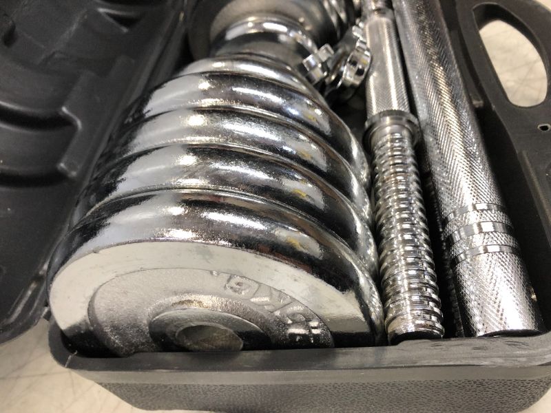 Photo 1 of 30 KG CHROME DUMBELL SET