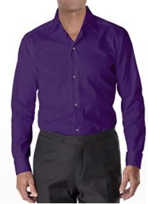 Photo 1 of APT 9 Men's Modern-Fit Spread Collar Luxury Dress Shirt PURPLE SIZE LARGE 