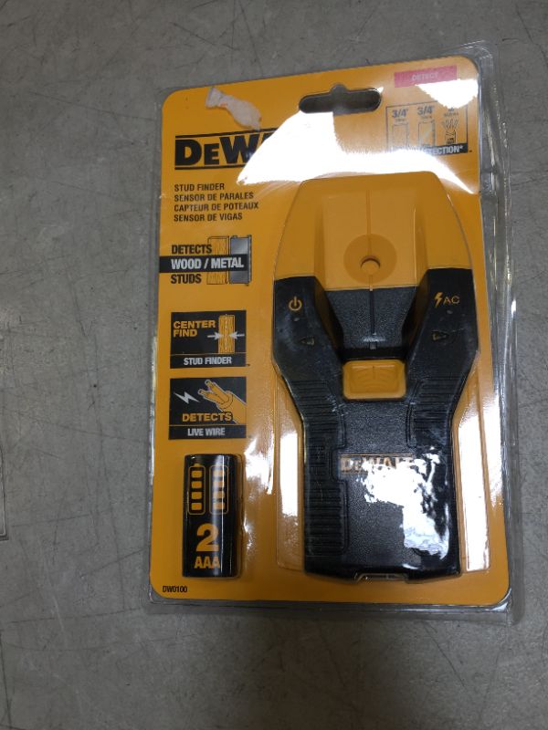 Photo 2 of DeWalt 6.3 in. L x 4.2 in. W Stud Finder 3/4 in. 1 pc.