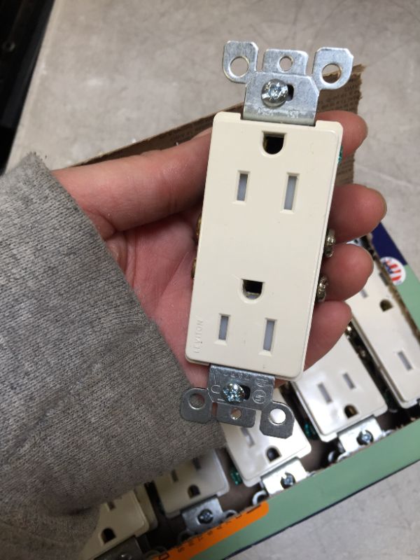 Photo 4 of Leviton Duplex Tamper Resistant Receptacle 15 A