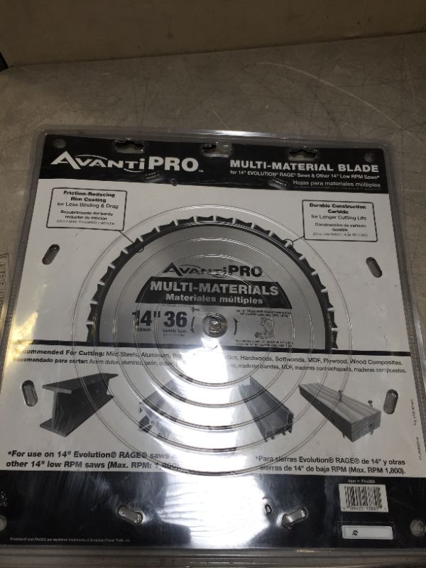 Photo 1 of  Avanti Pro 14 in. x 36 in. Tooth Multi-Material Saw Blade