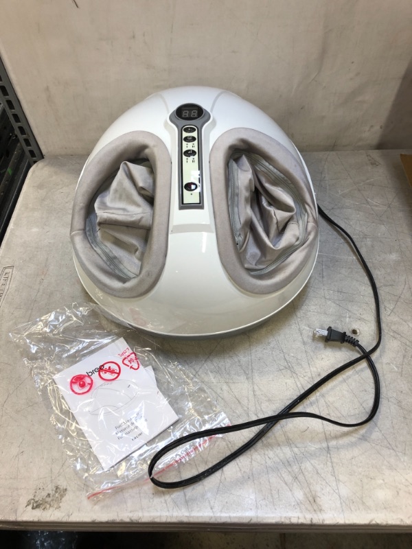 Photo 2 of Breo Foot Massager Machine with Heat, Shiatsu Deep Tissue Kneading, Rolling Massage for Relief, Fits Feet Up to Men Size 12
