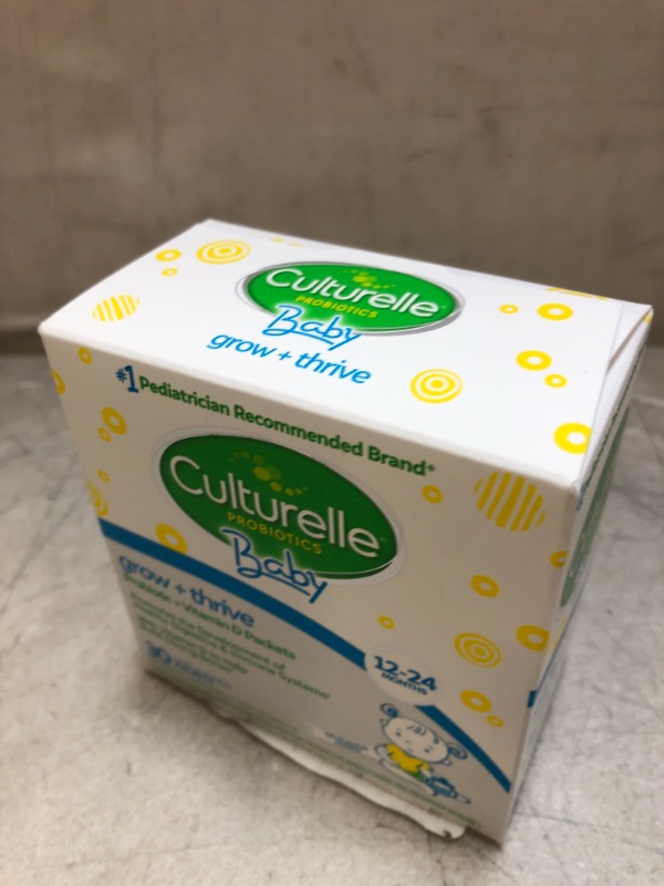 Photo 2 of Culturelle Baby Grow + Thrive Probiotics + Vitamin D Packets, Supplements Good Bacteria Found in Breast Milk, Helps Promote a Healthy Immune System & Digestive System*, Gluten Free & Non-GMO, 30 Count
EXP - 5 - 2022 