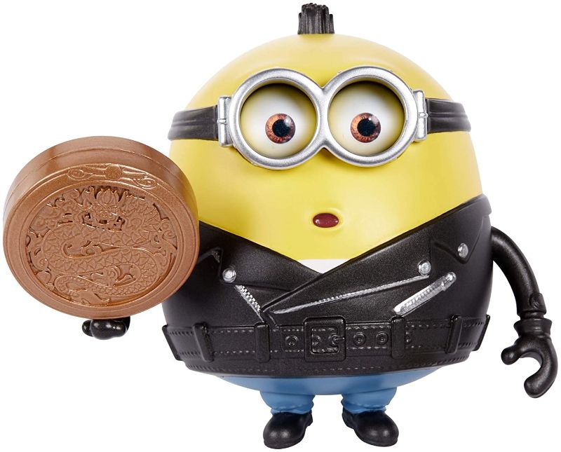 Photo 1 of Minions: Rise of Gru Otto Button Activated Action Figure Approx 4-in with Zodiac Stone Accessory, Gift for Kids Ages 4 Years & Older
