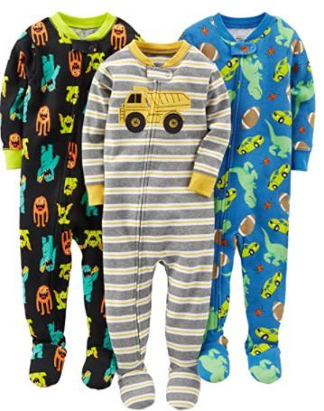 Photo 1 of Simple Joys by Carter's Toddler and Baby Boys' Snug Fit Footed Cotton Pajamas, Pack of 3
SIZE - 5 T 