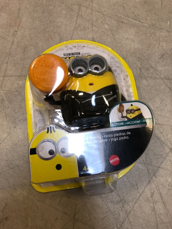 Photo 2 of Minions: Rise of Gru Otto Button Activated Action Figure Approx 4-in with Zodiac Stone Accessory, Gift for Kids Ages 4 Years & Older
