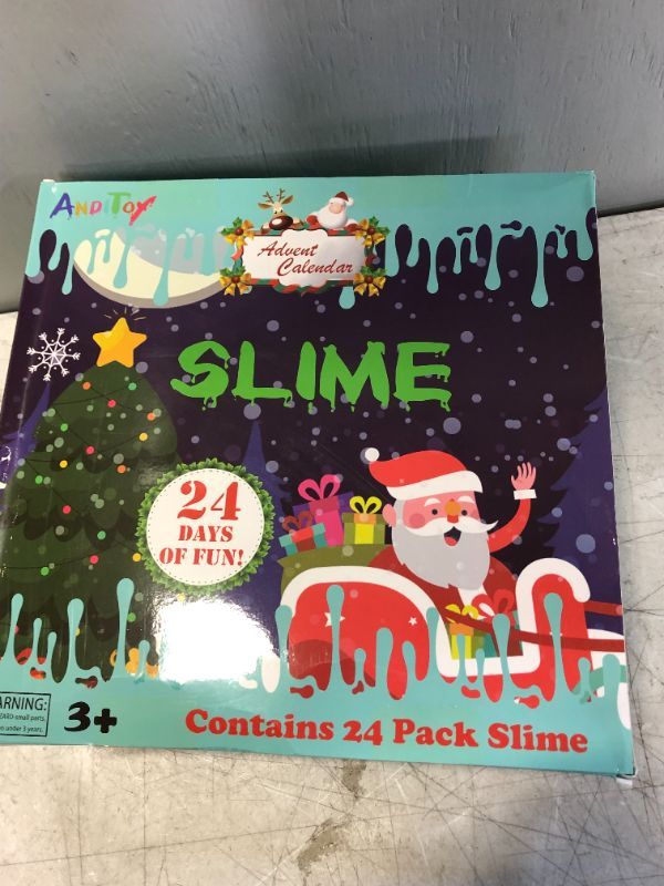 Photo 1 of 24 days merry Christmas slime calendar 