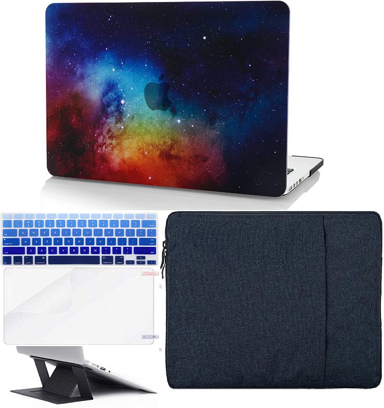 Photo 1 of KECC Compatible with MacBook Pro 13‘’ Case 2020 2021 2022 Touch Bar A2338 M1 A2289 A2251 Plastic Hard Shell + Keyboard Cover + Sleeve + Screen Protector + Laptop Stand (Night Dream)
