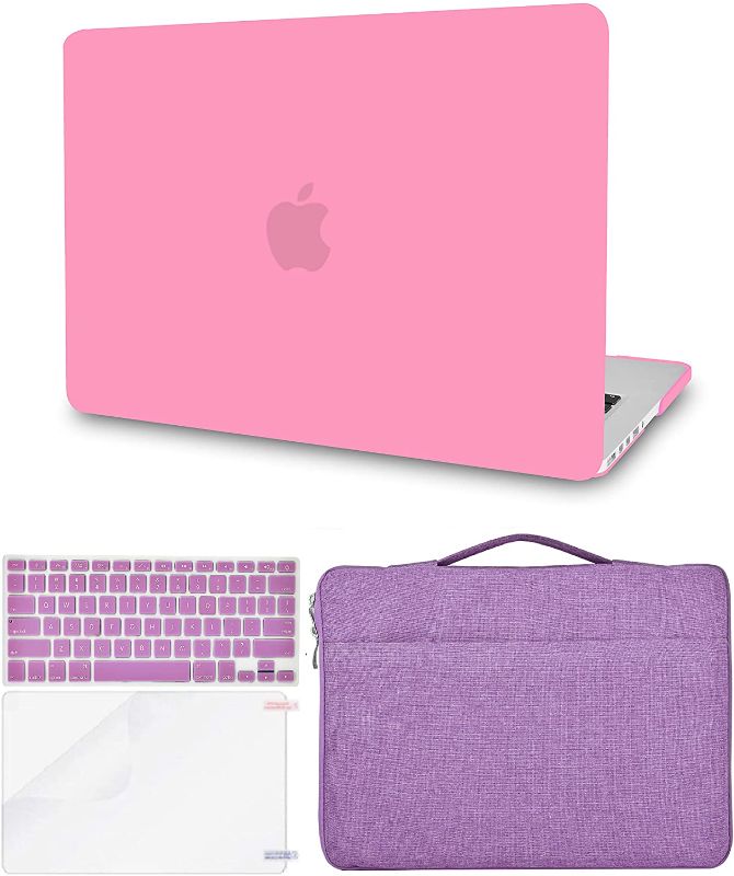 Photo 1 of KECC Compatible with MacBook Pro 13 inch Case 2019-2016 Touch Bar A2159 A1989 A1706 A1708 Protective Plastic Hard Shell + Keyboard Cover + Sleeve Bag + Screen Protector (Lavender)
