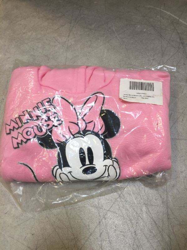 Photo 3 of DISNEY MINNIE MOUSE PULLOVER FLEECE HOODIE AND LEGGINGS 
SIZE 6-6X