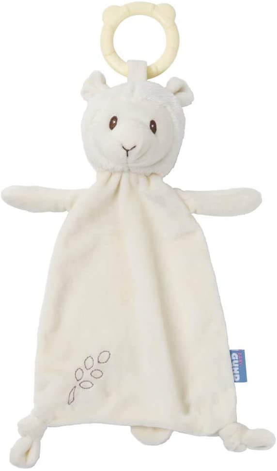 Photo 1 of Spin Master Baby GUND Baby Toothpick Liam Llama Teether Lovey Plush Security Blanket, Cream