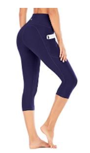 Photo 1 of SIZE LARGE High Waisted Yoga Pants for Women with Pockets Capri Leggings for Women Workout Leggings for Women Yoga Capris