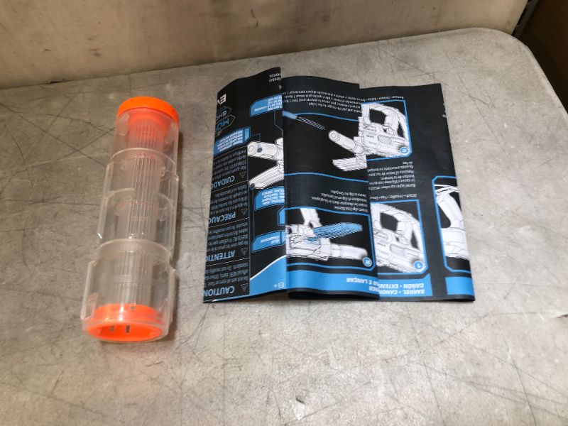 Photo 1 of NERF Modulus Ghost Ops Evader Motorized Blaster -- Light-Up See-Through Blaster and Barrel Extension, Includes 12 Official Elite Darts (Amazon Exclusive)