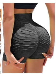 Photo 1 of KIWI RATA Women's High Waisted Yoga Shorts Sports Gym Ruched Butt Lifting Workout Running Hot Leggings SIZE MEDIUM