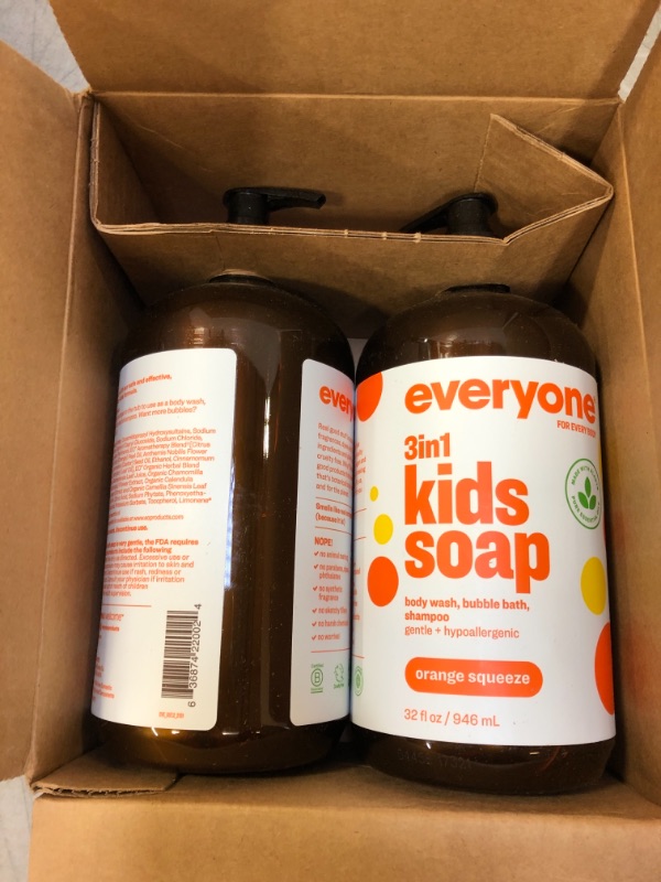Photo 2 of Everyone Soap for Every Kid, Orange Squeeze, 32 Ounce - 2 pack
