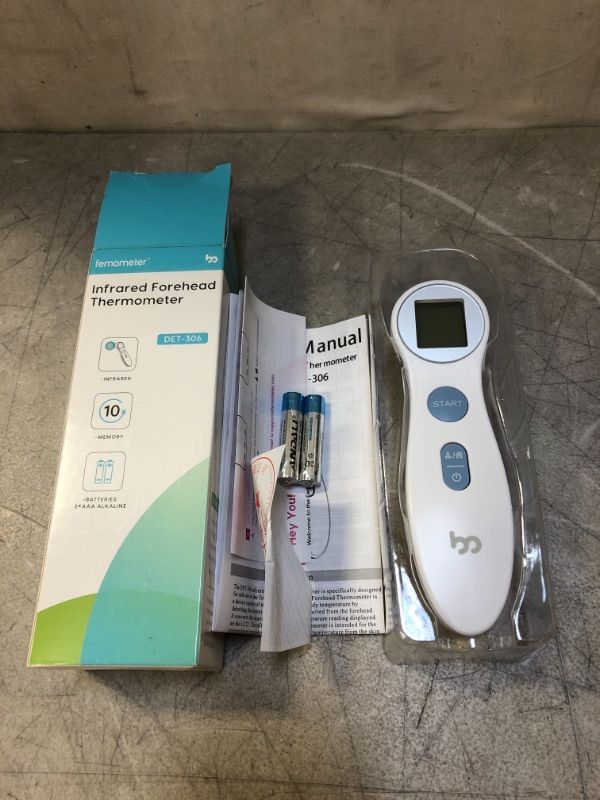 Photo 2 of Touchless Forehead Thermometer for Adults and Kids, Digital Infrared Thermometer for Home with Fever Indicator, Instant Accurate Reading
