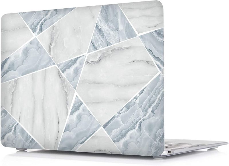 Photo 1 of Valkit MacBook Pro 13 inch Case 2020 Release A2338 A2289 A2251, Plastic Hard Shell Case Only Compatible with Apple Mac Pro 13 inch 2020 with Touch Bar and Touch ID, Blue White Marble
