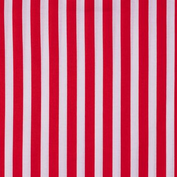 Photo 1 of Red & White Striped Apparel Fabric 