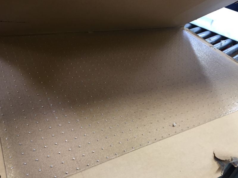 Photo 1 of Amazon Basics Polycarbonate Office Chair Mat for Low to Medium Pile Carpets - 30 x 47-Inch, Clear