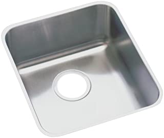 Photo 1 of Elkay Lustertone Classic ELUHAD161655 Single Bowl Undermount Stainless Steel ADA Sink 18-1/2" X 18-1/2" X 5-3/8" Min. Cabinet Size: 24"