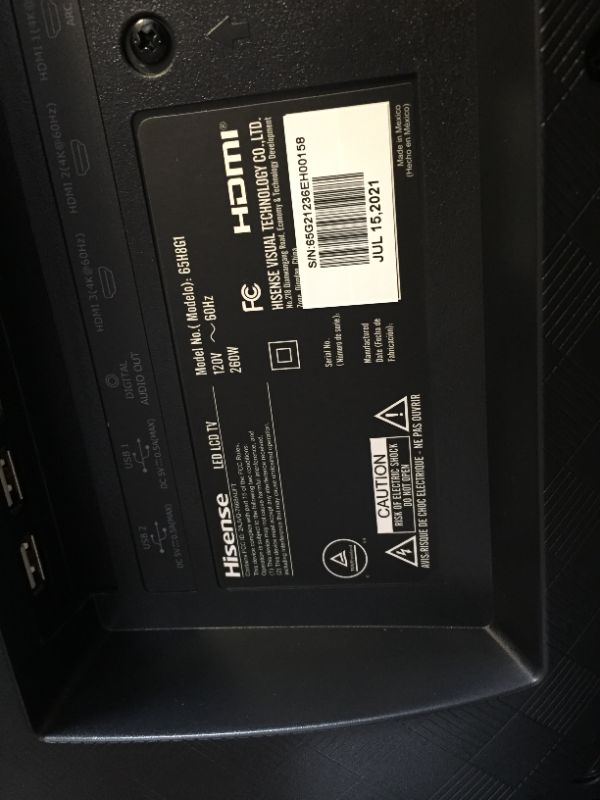 Photo 1 of Hisense 65-Inch Class H8 Quantum Series Android 4K ULED Smart TV with Voice Remote (65H8G, 2020 Model)