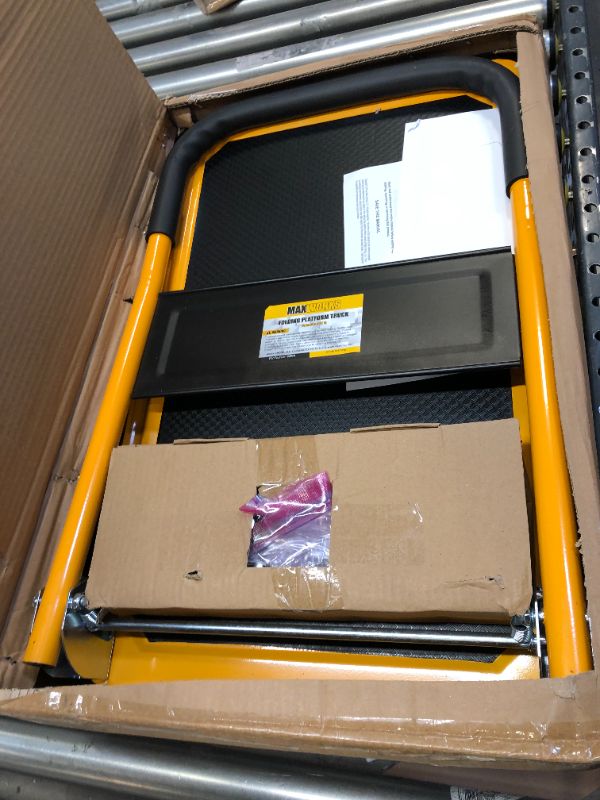 Photo 1 of Maxworks 80876 28.75" x 18.75" x 33" Foldable Platform Truck Push Dolly-330 lb. Weight Capacity-with Swivel Wheels