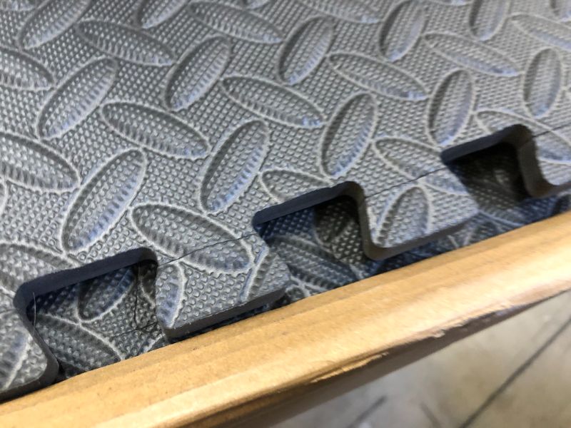 Photo 3 of Amazon Basics Foam Interlocking Exercise Gym Floor Mat Tiles - Pack of 6