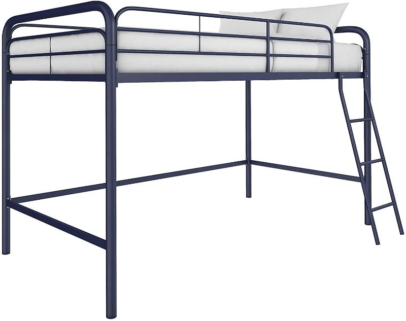 Photo 1 of DHP Junior Loft Bed Frame With Ladder, Navy Blue
