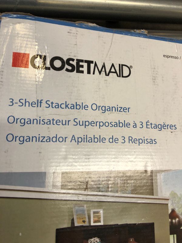 Photo 2 of ClosetMaid 3-Shelf Stacker Laminate Organizer, Espresso