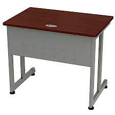 Photo 1 of Linea Italia, Inc. 36"W Computer Desk, Gray/Cherry