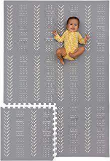 Photo 1 of GREY MUDCLOTH FOAM BABY PLAY MAT
