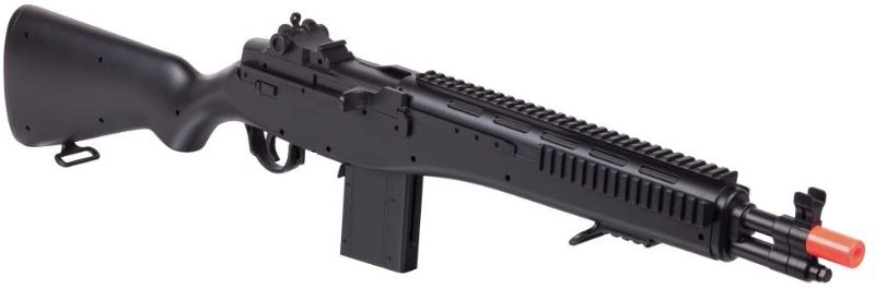 Photo 1 of GameFace GFASM14B M14 Spring-Powered Single-Shot Bolt Action Infantry Carbine Airsoft Rifle, Black , 6.0mm
