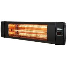 Photo 1 of 1500-Watt Electric Carbon Infrared Space Heater Indoor Outdoor Patio Garage Wall or Ceiling Mount with Remote, Black
