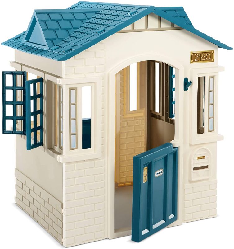 Photo 1 of Little Tikes Cape Cottage Playhouse for Kids - Outdoor Playset and Indoor Playground for Toddlers with 2 Working Doors - Pretend Play House Educational and Interactive Toy
