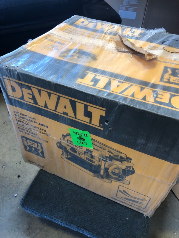 Photo 3 of DEWALT Thickness Planer, Two Speed, 13-Inch (DW735X)
STILL IN FACTORY PLASTIC 