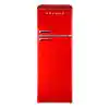 Photo 1 of 12.0 cu. ft. Top Freezer Retro Refrigerator with Dual Door True Freezer, Frost Free in Red
DAMAGED TOP AND BOTTOM AND DENTS 
