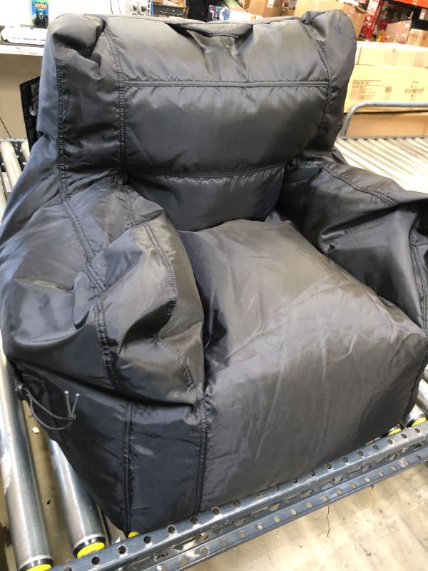 Photo 1 of Big Joe Dorm Bean Bag Chair, Black SmartMax Fabric