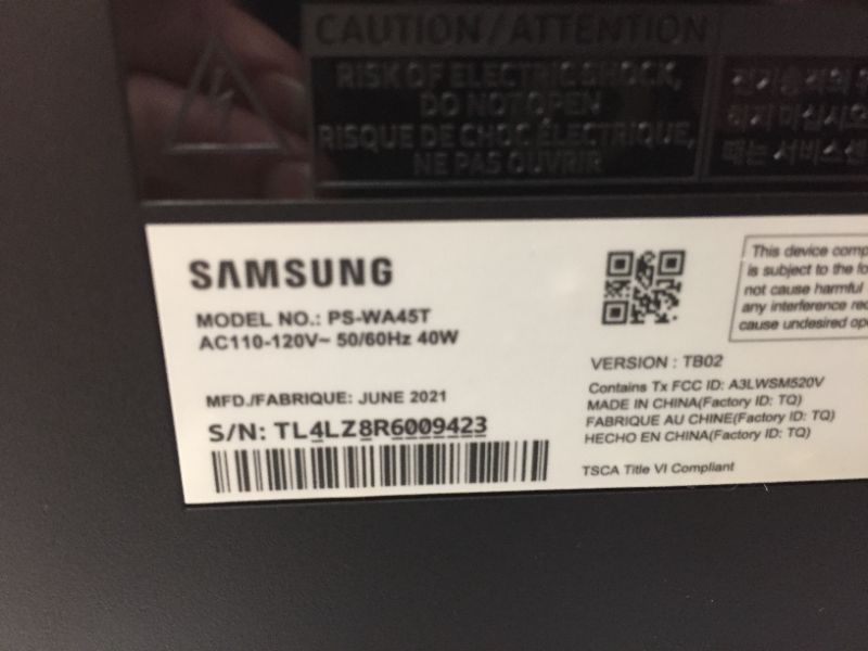 Photo 7 of Samsung HW-A450/ZA 2.1ch Soundbar with Dolby Audio (2021) , Black
