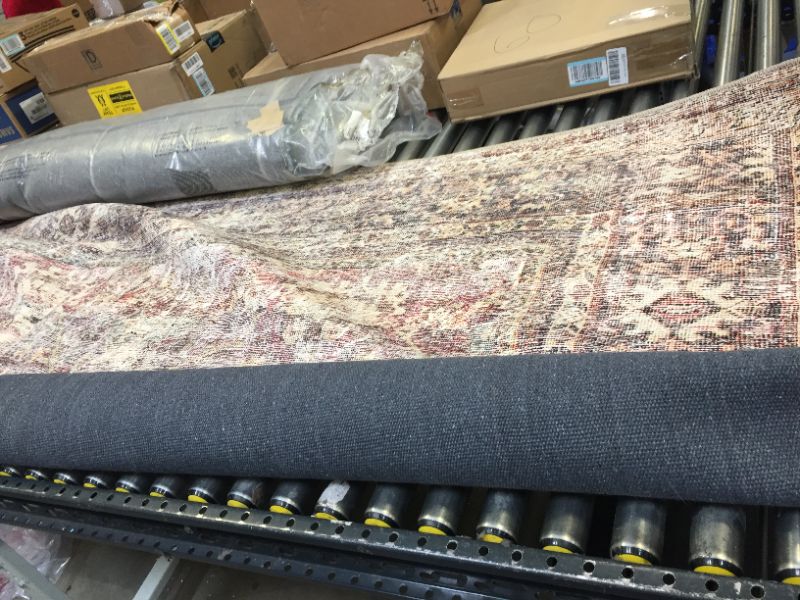 Photo 4 of Amber Lewis x Loloi Georgie Collection GER-06 Bordeaux / Antique 8'4" x 11'6" Area Rug
