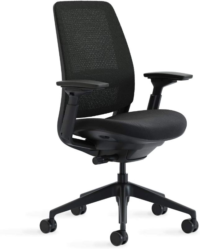 Photo 1 of Steelcase Series 2 Office Chair, Graphite Frame, Cogent Connect Licorice, Hard Floor Casters
